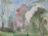 Apple Blossoms Toward Road, Sheffield