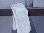 Glass Bottle and White Linen